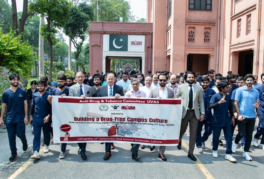 UVAS arranges walk, seminar on ‘Building a Drug-Free Campus Culture’.