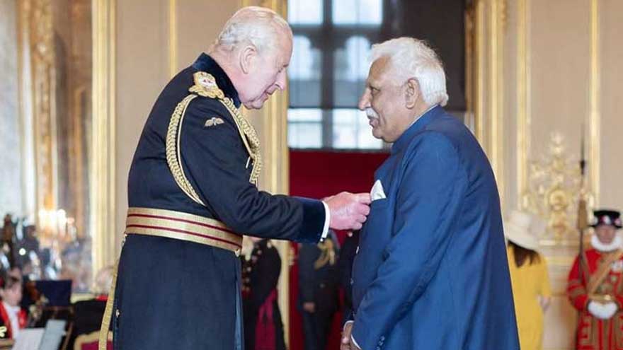 Prof Muhammad Afzal Javed receives OBE from King Charles III