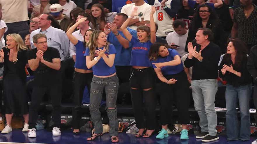 Taylor Swift cheers on Knicks as New York complete stunning comeback in NBA Finals