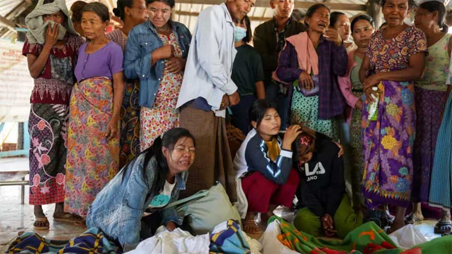Myanmar mourns as post-coup conflict death toll hits 100,000