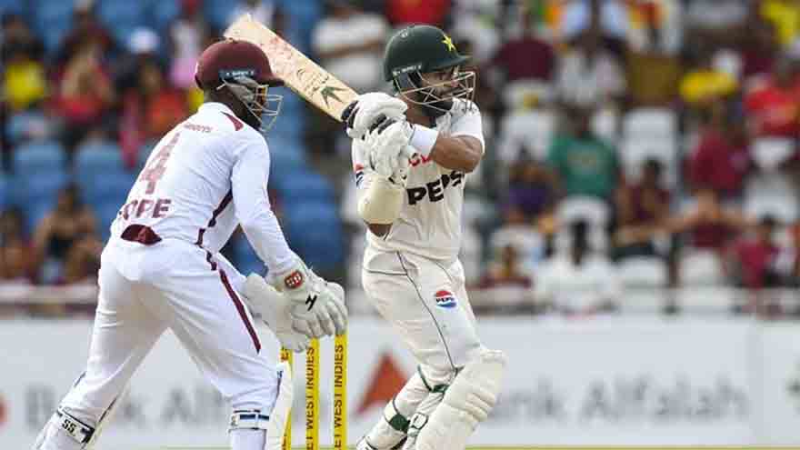 Pakistan 199-3 at stumps to trail West Indies by 112 runs in 1st test