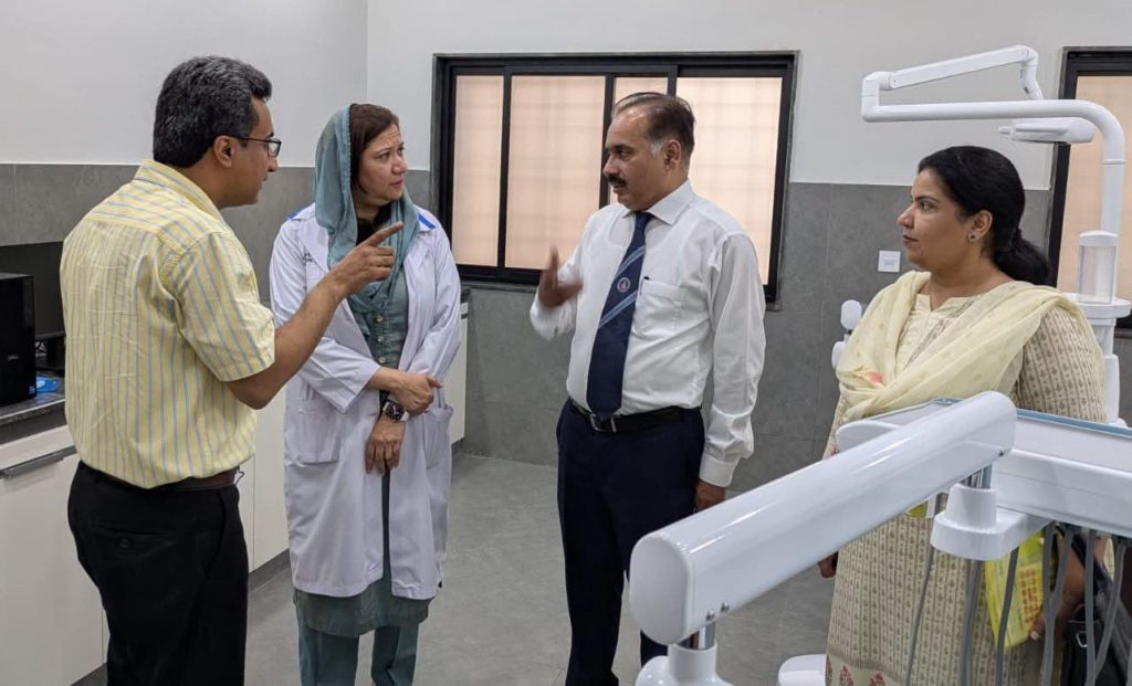 Principal AIMC Inspects Emergency, OPD & Upgraded Maxillofacial Unit at Jinnah Hospital.